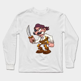 Cartoon Pirate Long Sleeve T-Shirt